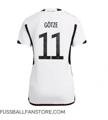 Deutschland Mario Gotze #11 Replik Heimtrikot Damen WM 2022 Kurzarm